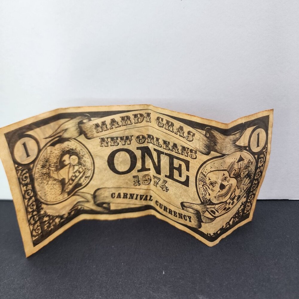 Elk's Krewe of Orleanians $1 ONE Dollar 1974 Carnival Currency - Picture 2 of 5